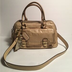 Coach purse, cream leather, vintage good condition